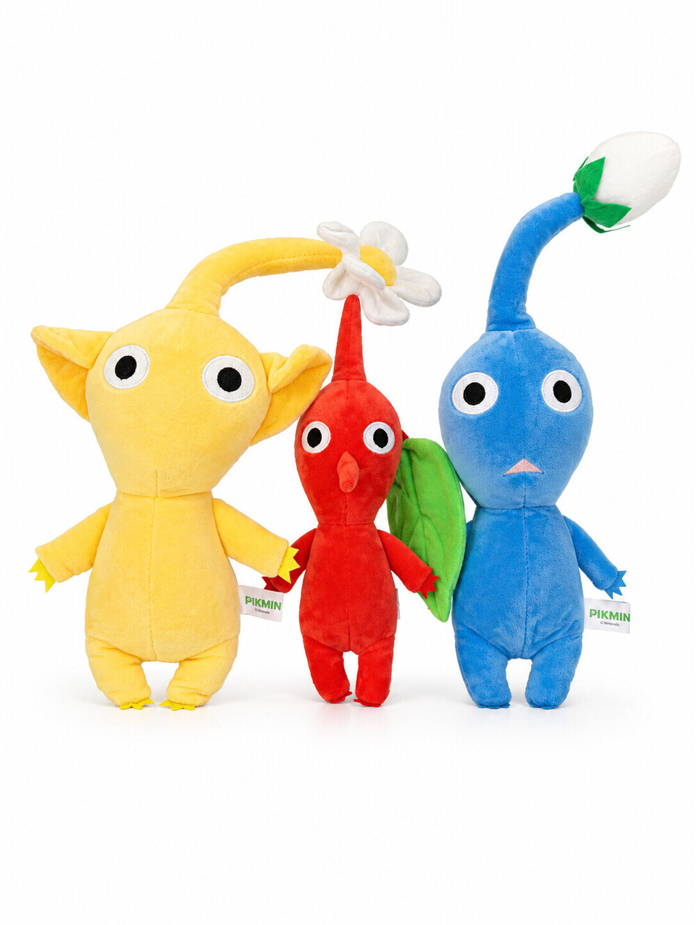 Nintendo Pikmin Plush Lot Red Blue Yellow World of Japan 3pc lot Bundle EUC US